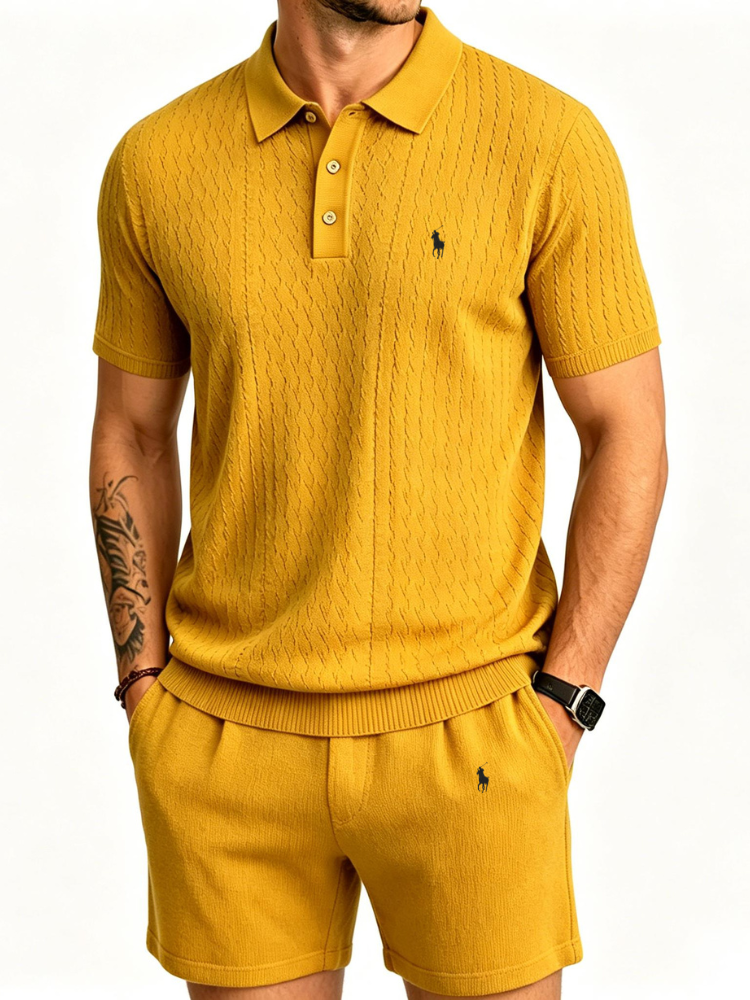 Waffle Polo Set