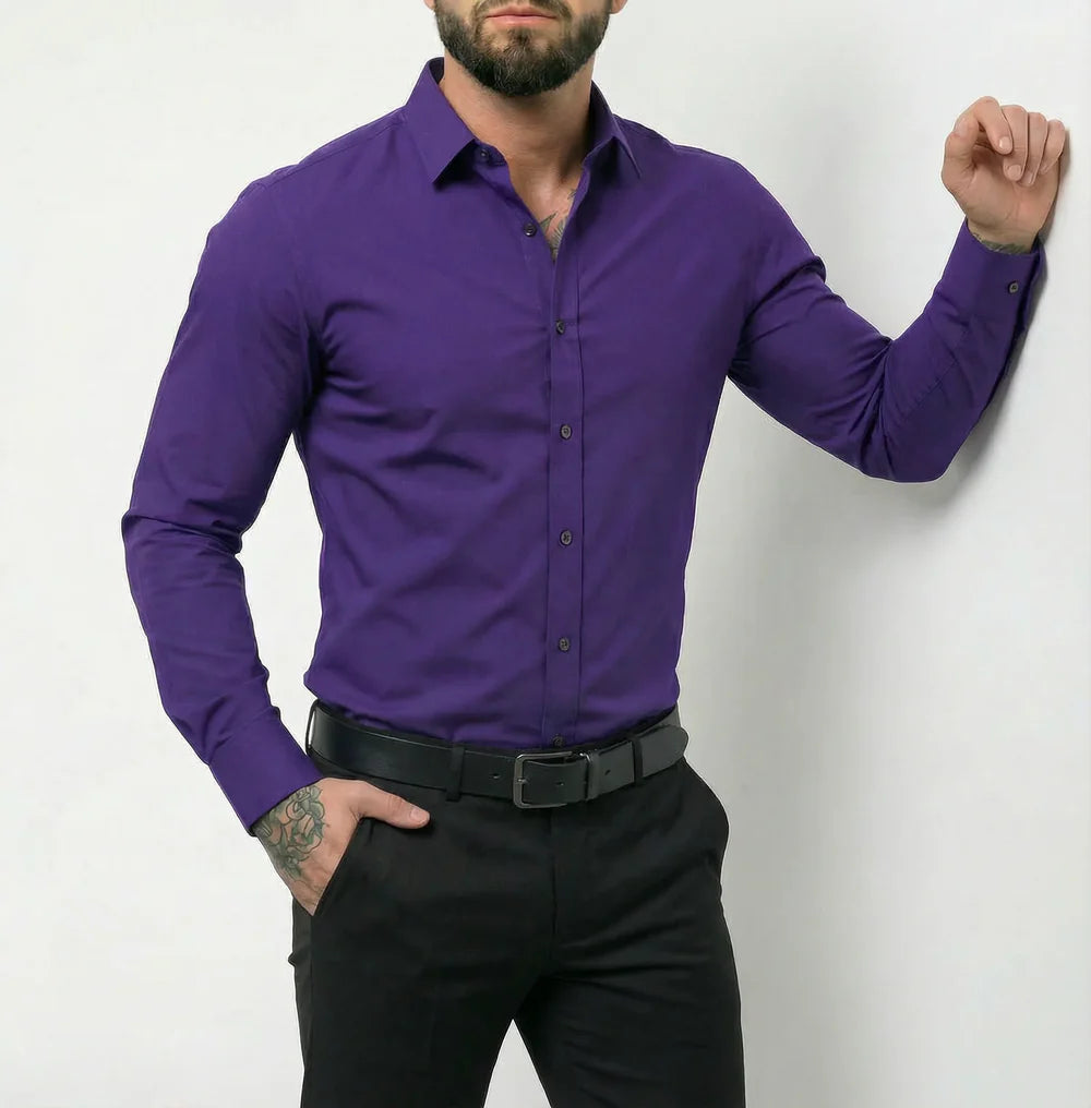 Men's Seamless Wrinkle-Resistant Dress Shirt