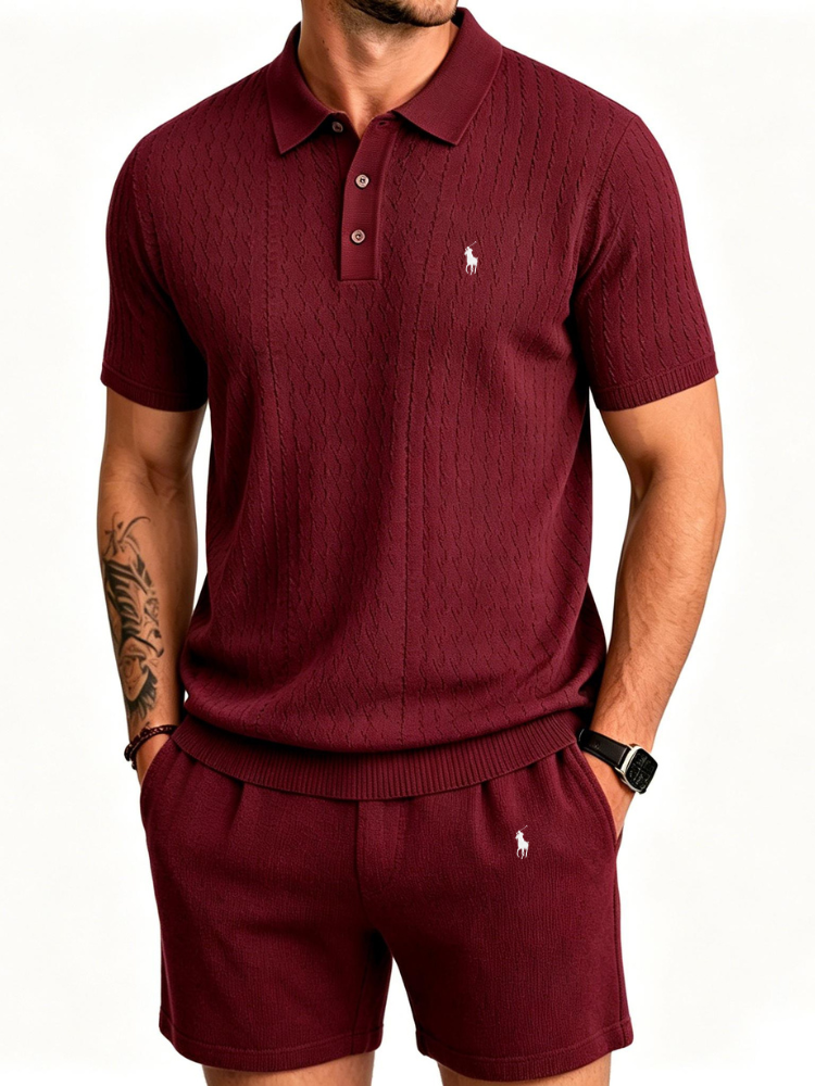 Waffle Polo Set