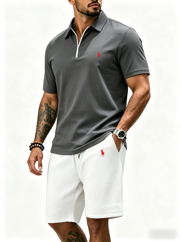 Premium Polo Shirt & Shorts Set