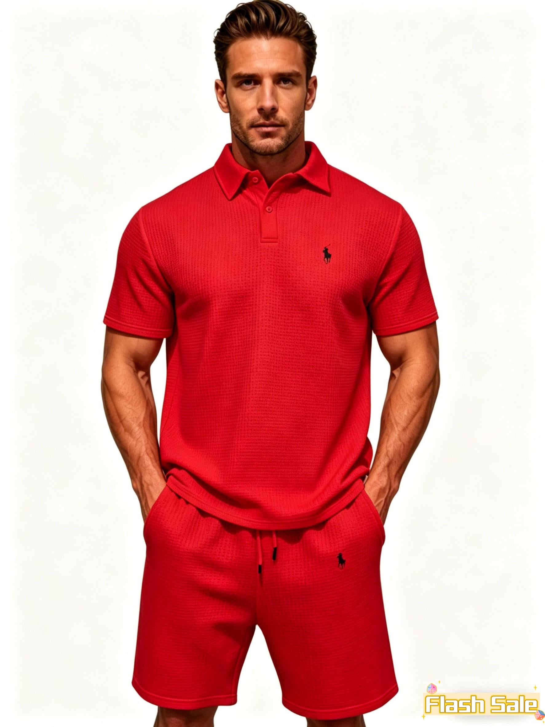 Waffle Polo Set