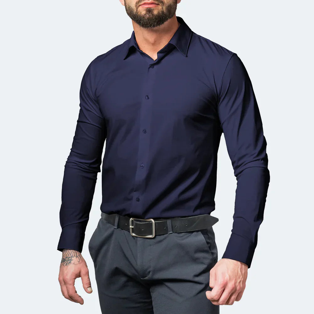 Men's Seamless Wrinkle-Resistant Dress Shirt