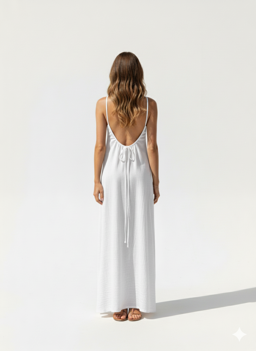 Essential Open-Back Slip Dress