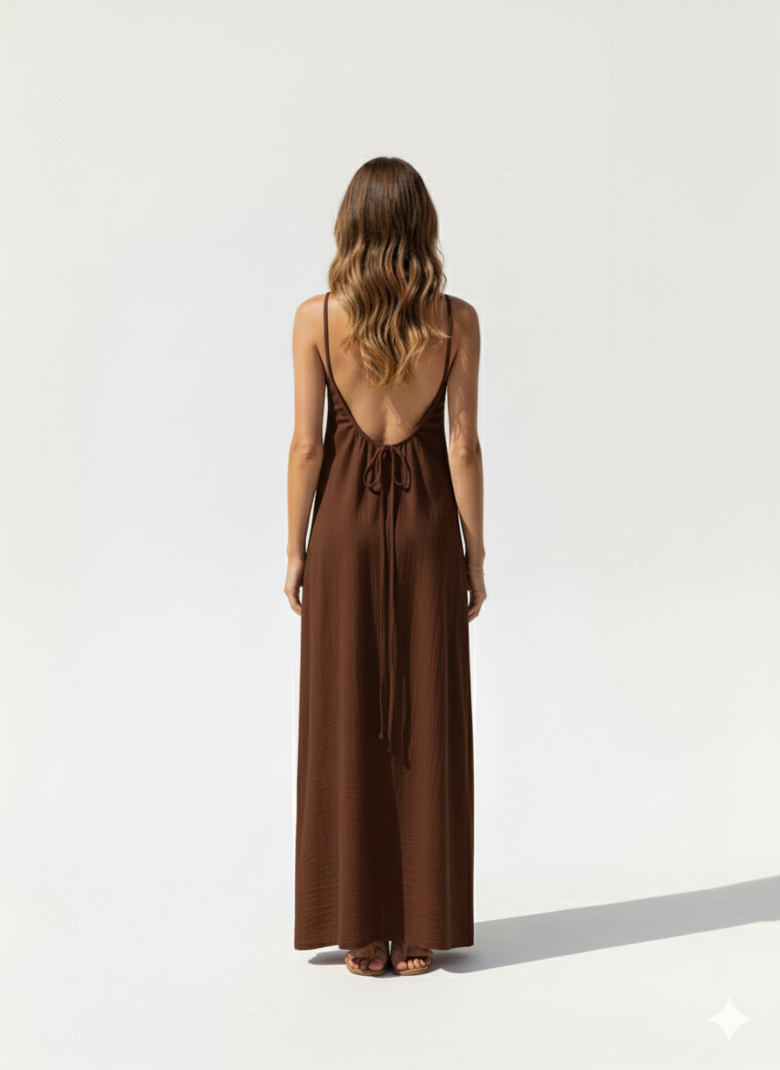 Essential Open-Back Slip Dress