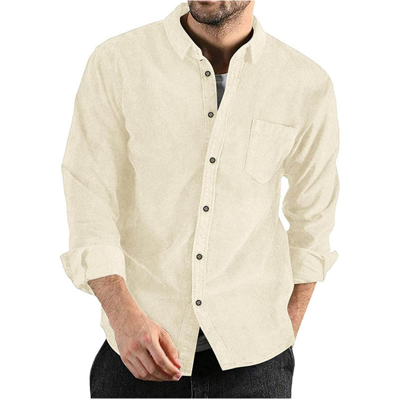 Classic Everyday Corduroy Button Shirt