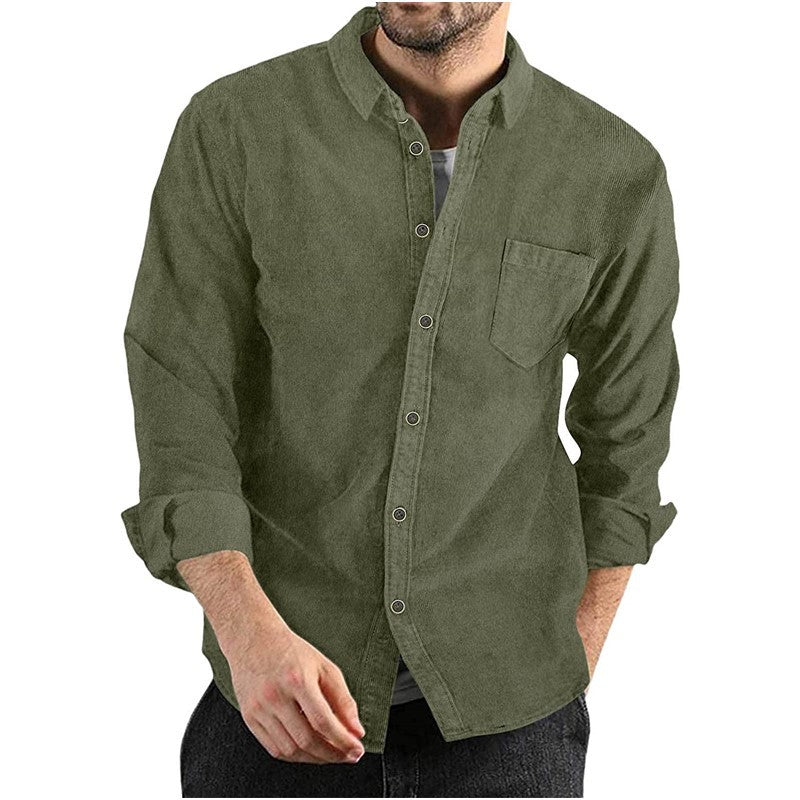 Classic Everyday Corduroy Button Shirt