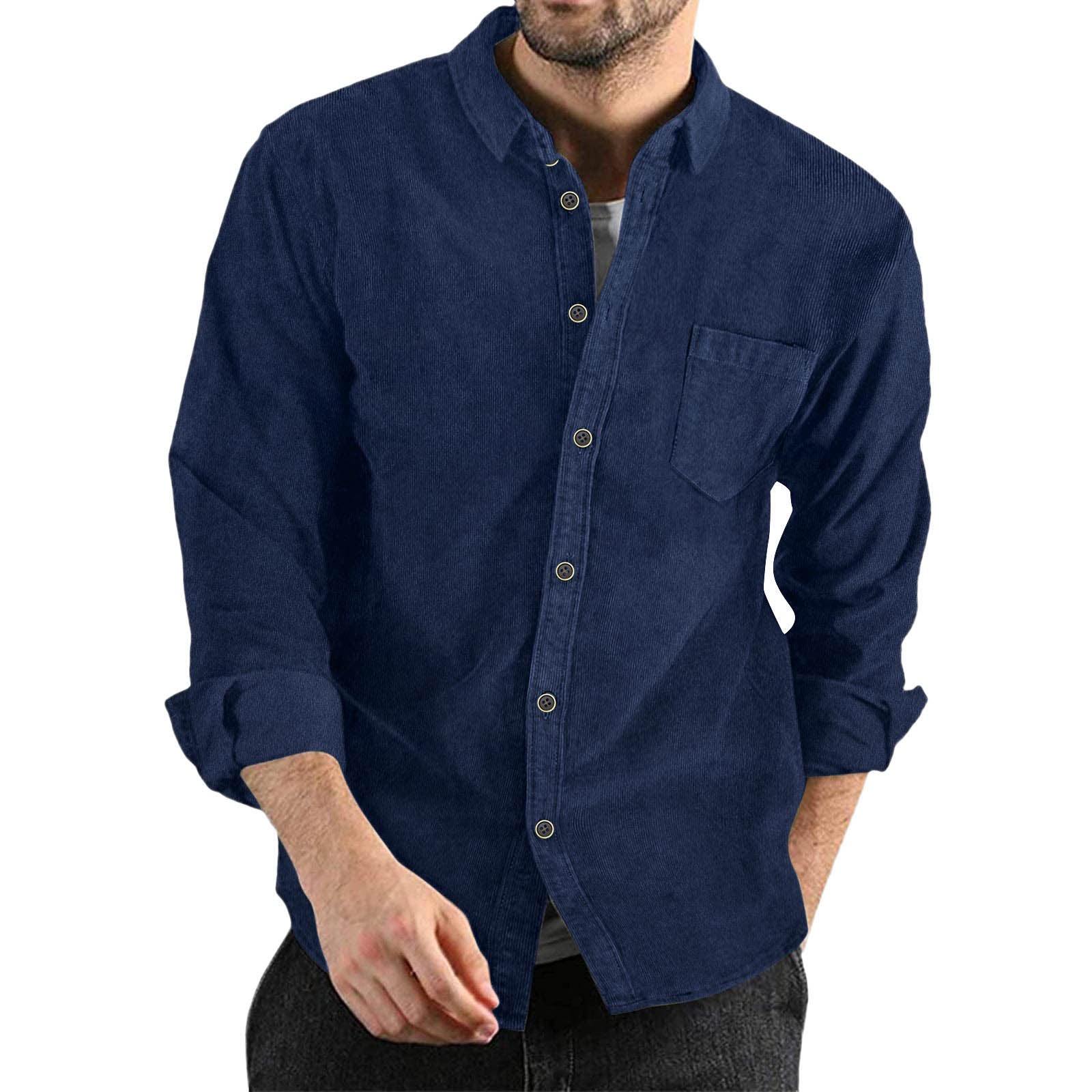 Classic Everyday Corduroy Button Shirt