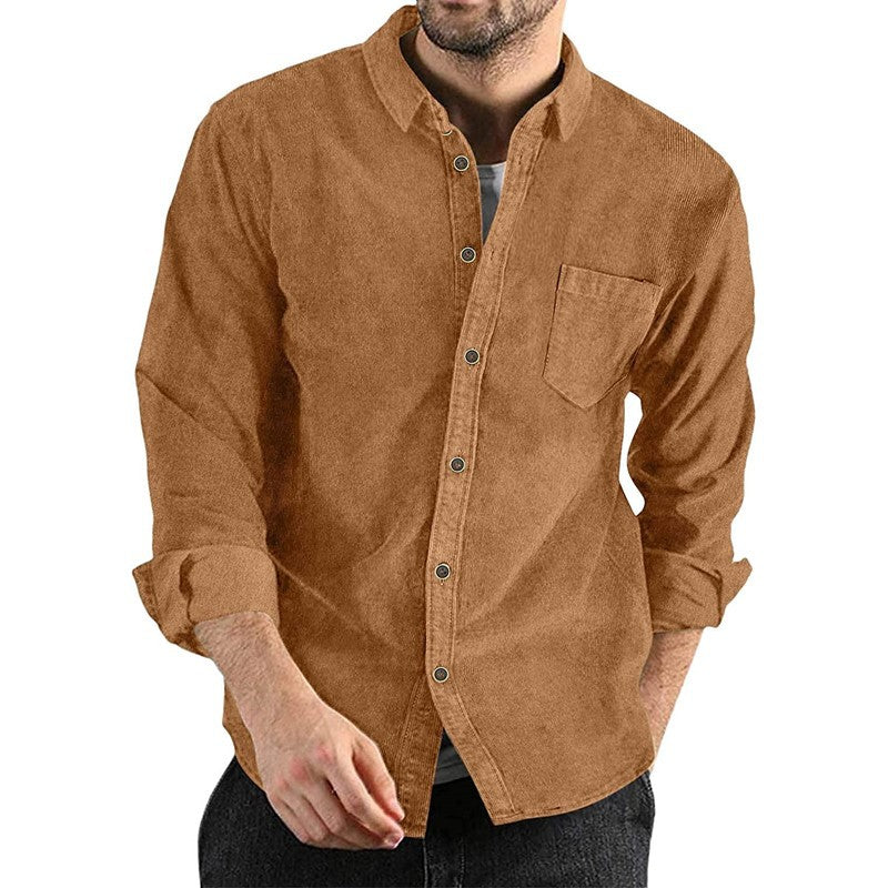 Classic Everyday Corduroy Button Shirt