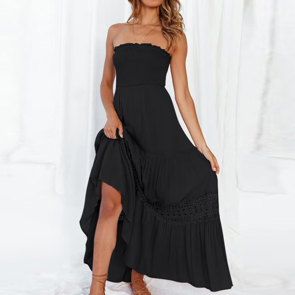 🔥Big price reduction🔥
 Strapless Lace Maxi Dress
