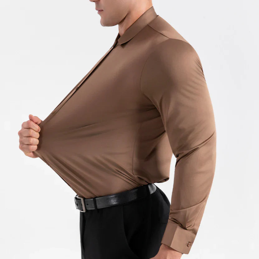 Men's Seamless Wrinkle-Resistant Dress Shirt